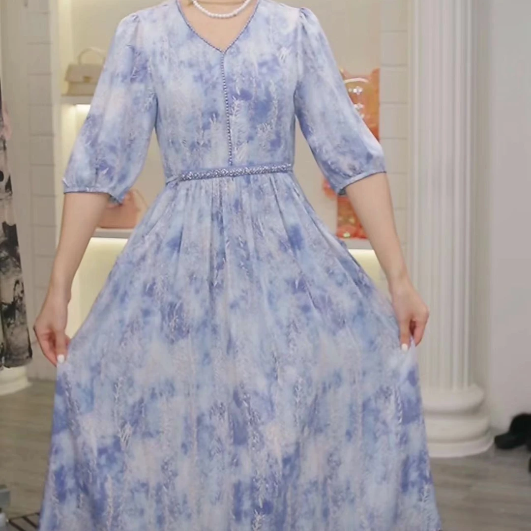 6012女装连衣裙显瘦气质轻奢时尚女士