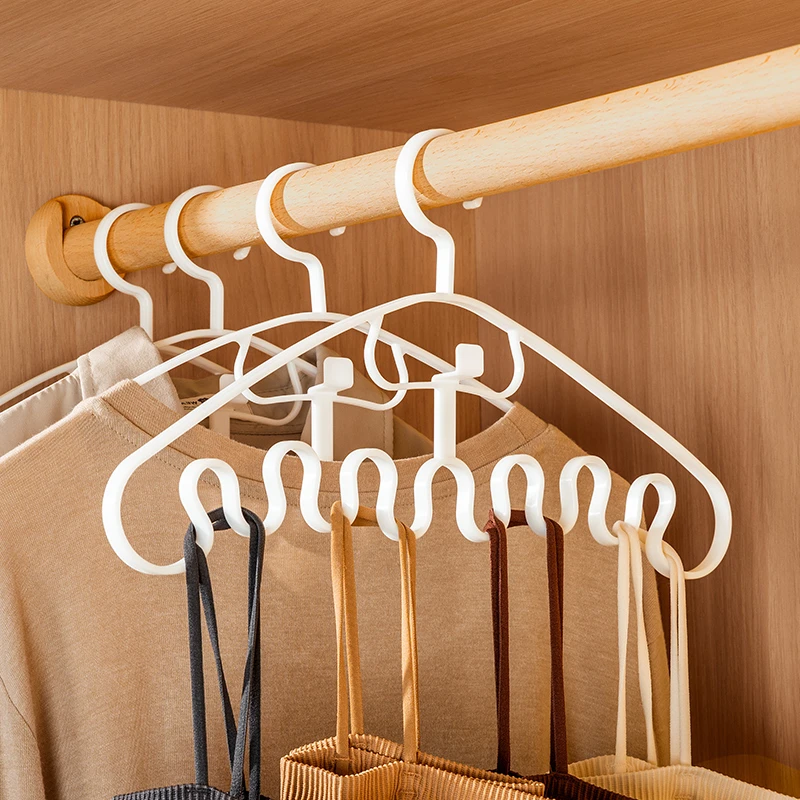 优勤波浪吊带衣架家用学生宿舍用无痕防滑多功能挂衣撑子领带内衣