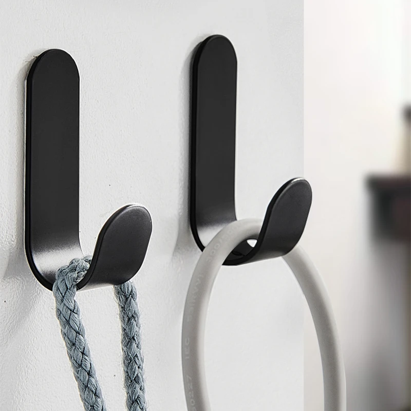 免打孔挂钩无痕强力承重厨房墙壁粘胶门后粘钩衣服钥匙挂架卫生间