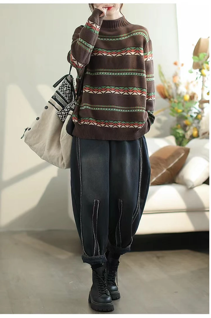 新品棉针织衫套头