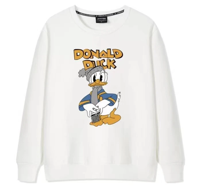 重磅华棉卡通简约经典时尚宽松学生青少年情侣装同款卫衣