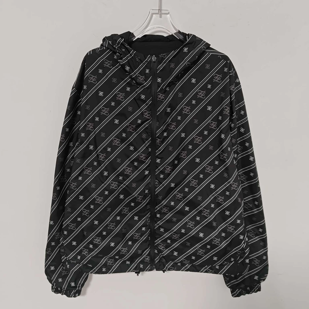 95新 FENDI/芬迪 RZ0801 fendi双面穿冲锋衣夹克 50 98新