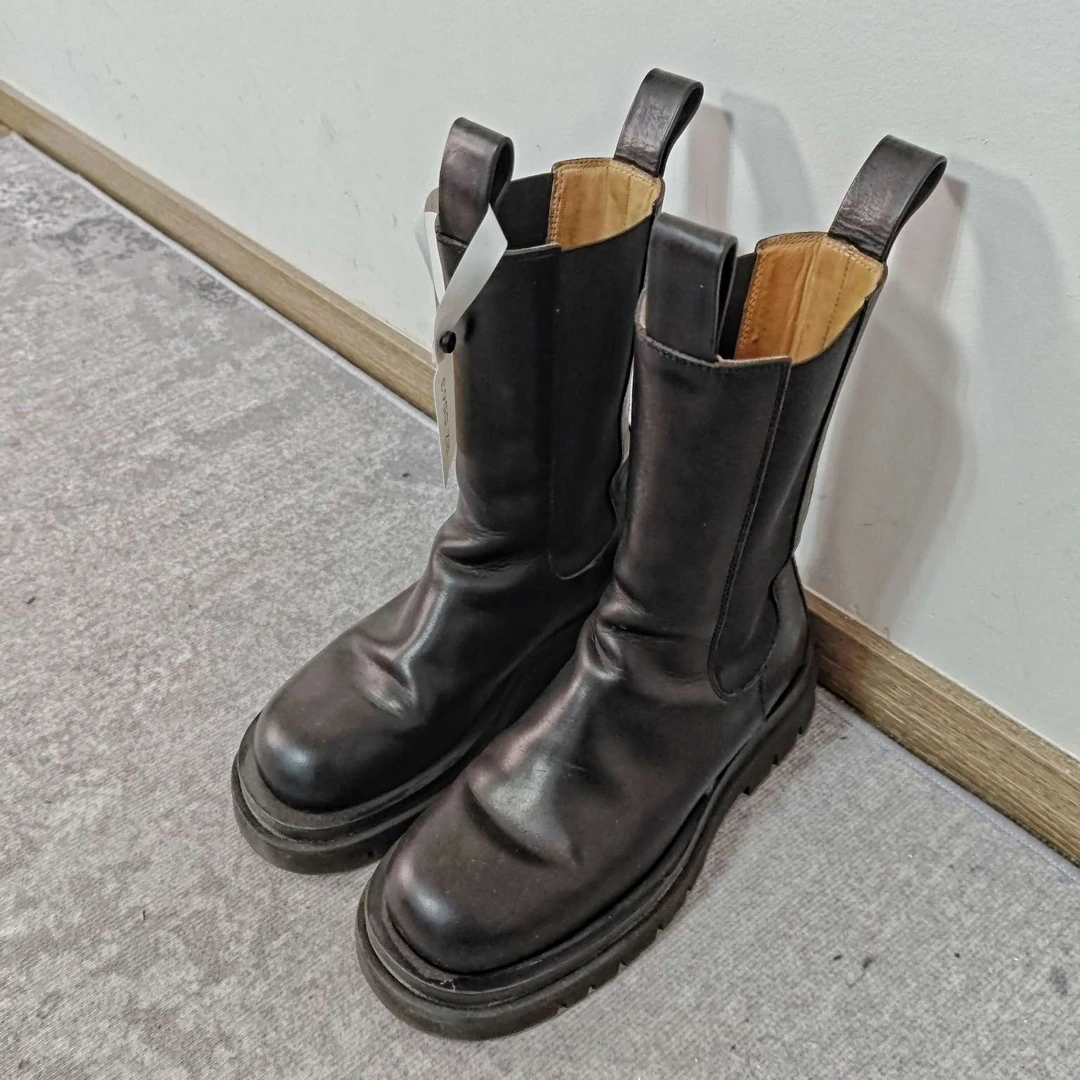 95新 BOTTEGA VENETA/葆蝶家 RZ0563 高筒靴 36码 98新 休闲
