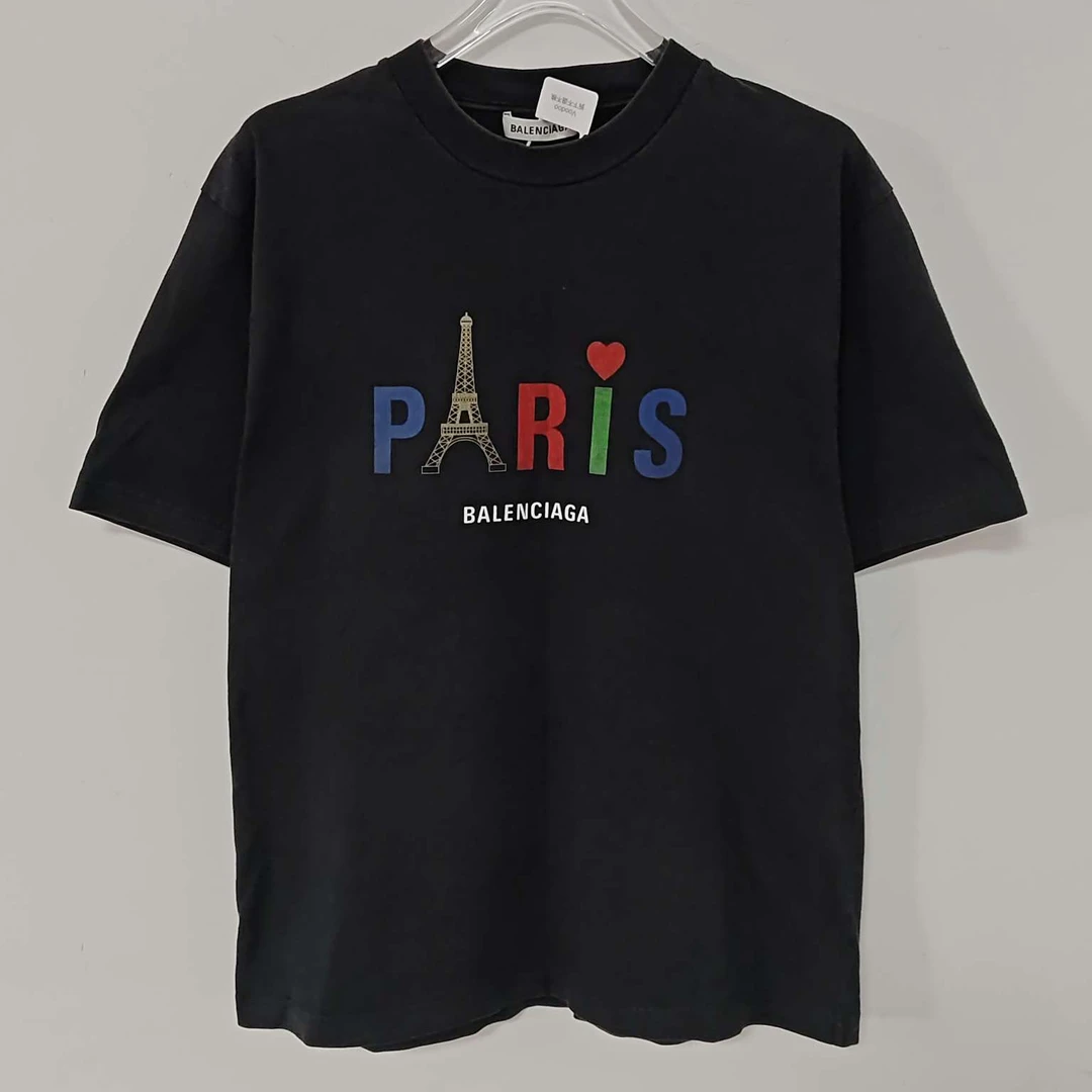 95新  RZ0643 balenciaga paris短袖 xs 98新