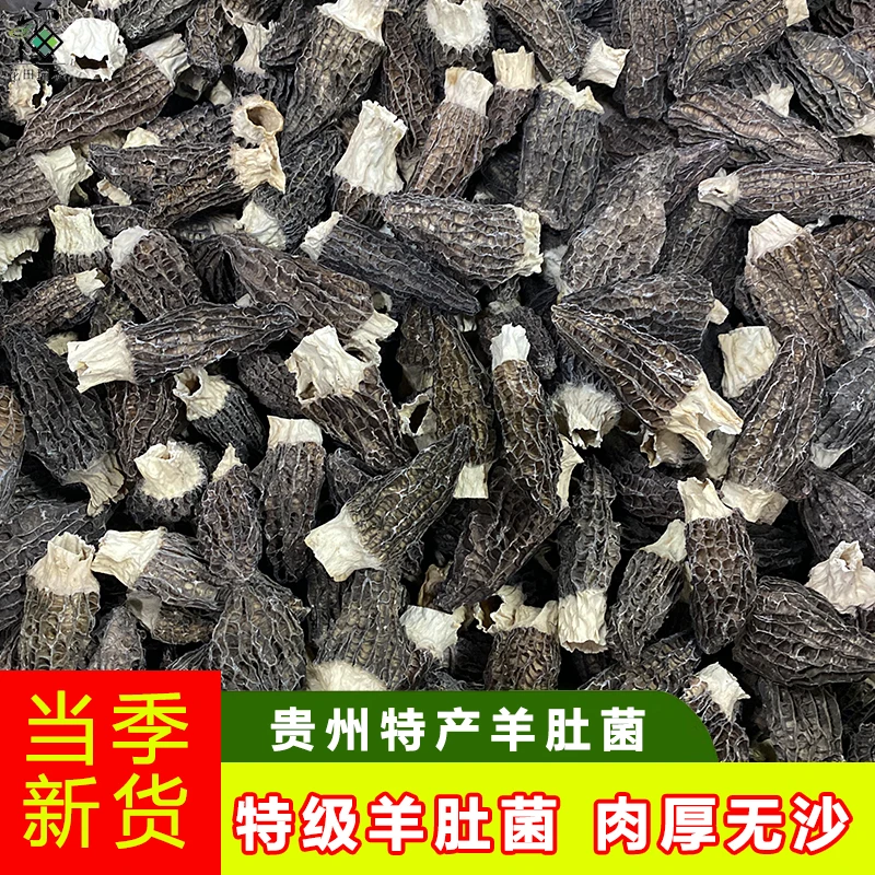 羊肚菌干货特级100g贵州特产菌菇类礼盒装新鲜野生蘑菇菌类牛肚菌