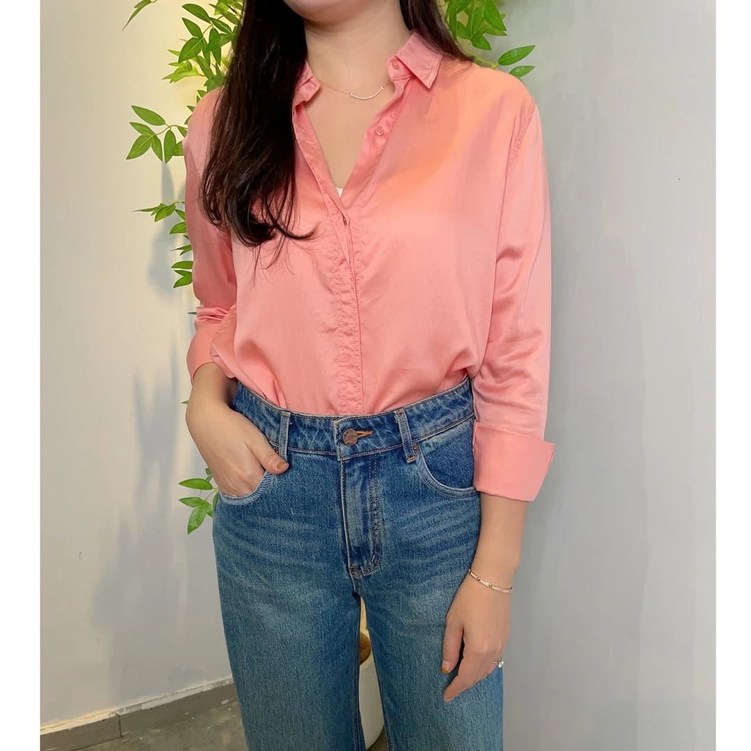 【AG服装】修身1995丝衬衫上衣