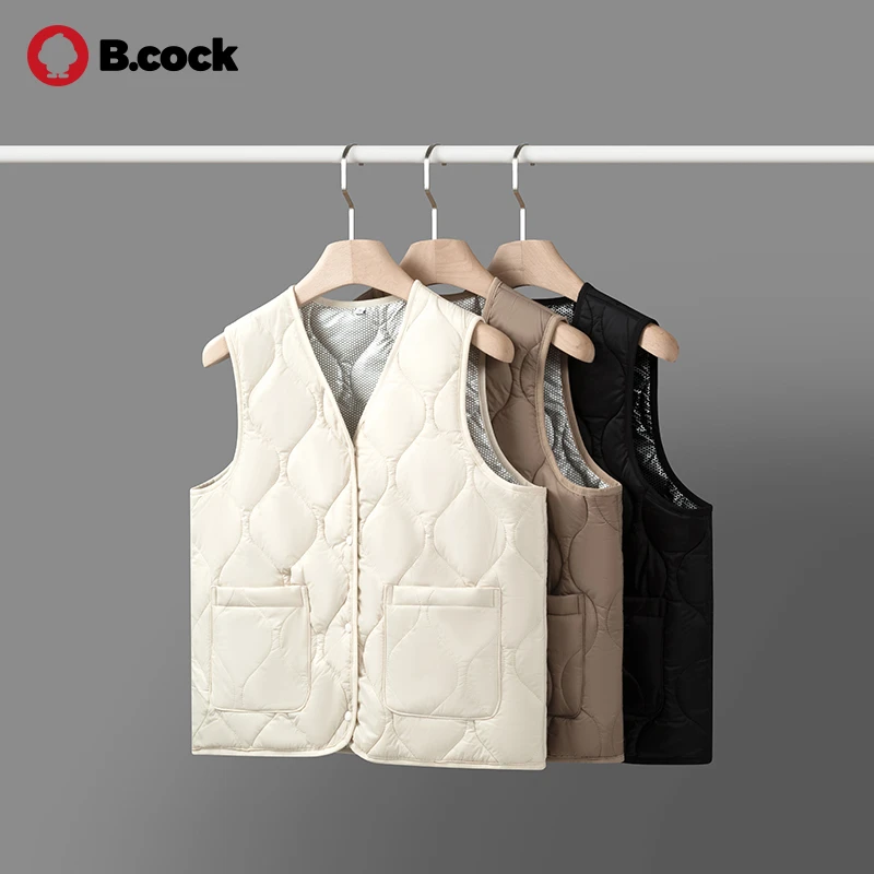 B.COCK | Warm男女同款远红外升温时尚背心马甲外穿保暖休闲无袖