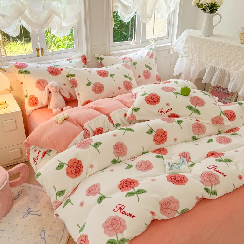 D301-D400孤品微瑕牛奶绒加厚被套个别有瑕介意慎拍以直播间为准