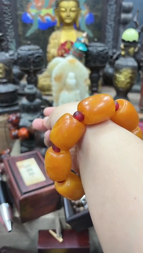 【闪购商品】蜜蜡手链未镶嵌楠专属哈哈哈哈哈