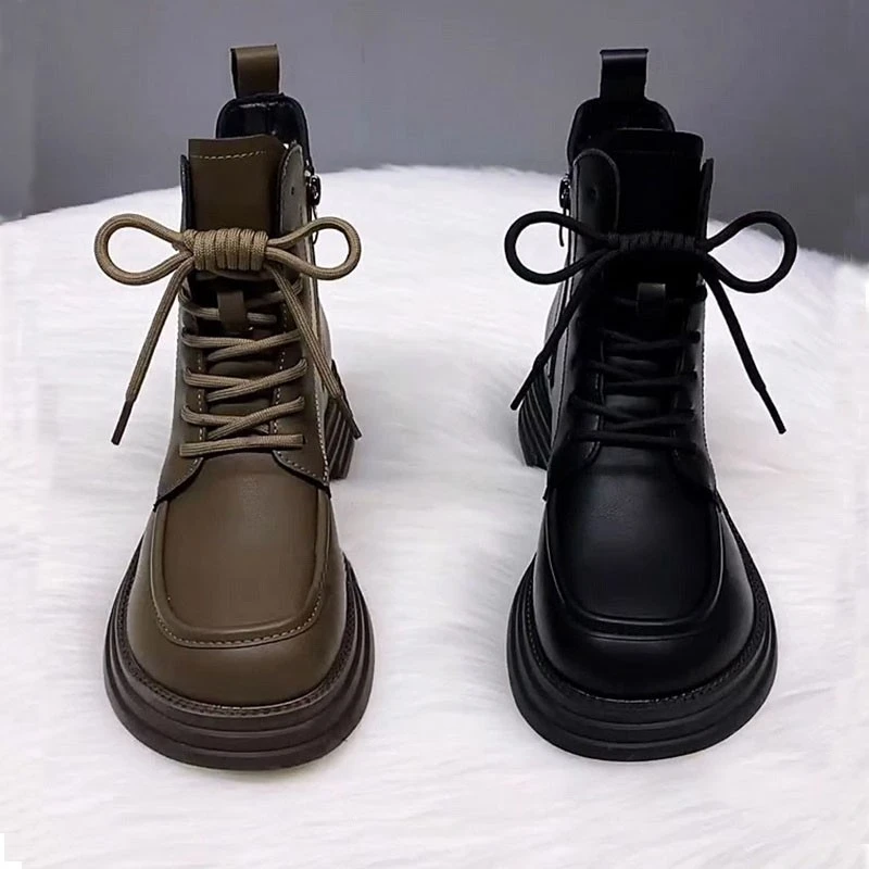 断码清仓厚底马丁靴女2024秋冬爆款英伦风加绒显脚小时尚百搭短靴