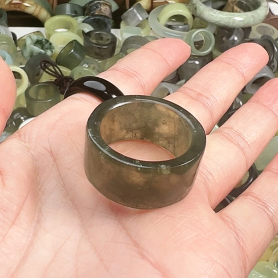 【闪购商品】蛇纹石玉手镯合金痒*