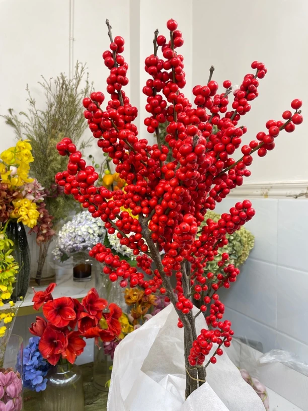冬青鲜切花真花1