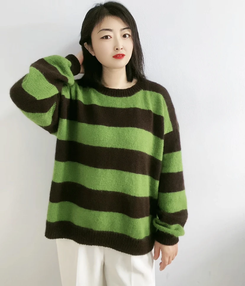 【绿芙】手工编织中粗貂绒弹力毛线团手工机织毛衣线围巾线毛线团