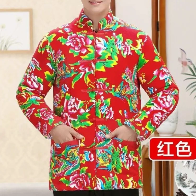 冬季男棉服棉花棉袄手工加厚宽松保暖民族风秋冬外套网红棉袄加大