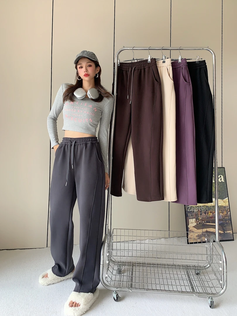 【肉的外婆】秋冬加厚绵绵绒超模裤    3506