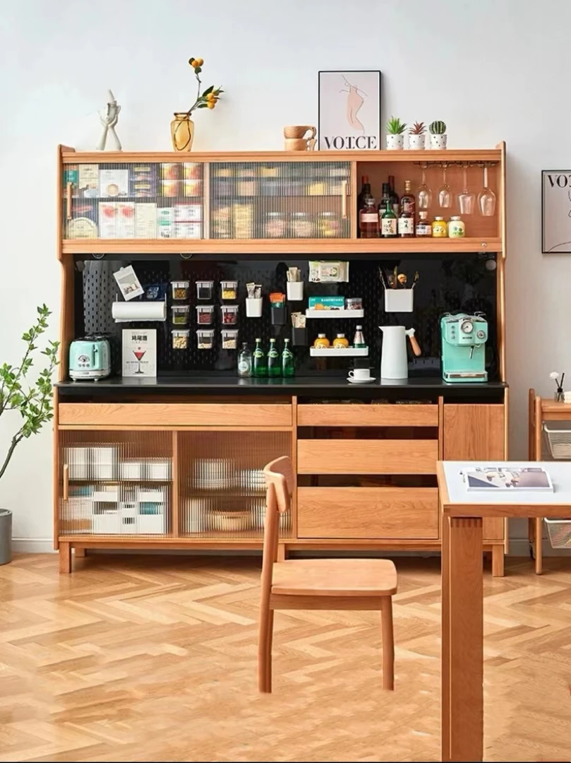 摩非餐边收纳柜咖啡柜置物架收纳餐厅家用简约大容量北欧风餐边柜