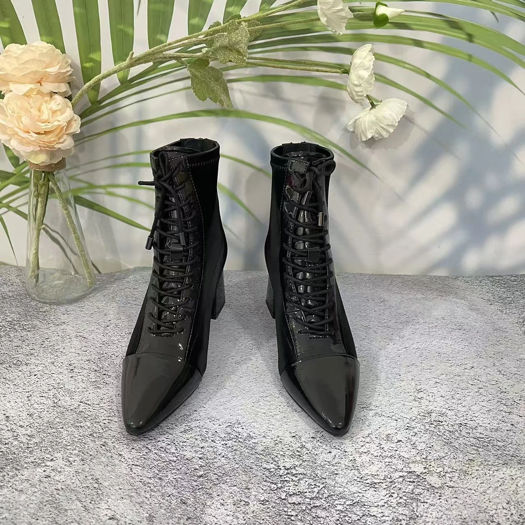 小强家女鞋 芽儿家百搭舒适女单靴（Y117-9-1 ）（W31DYG20616-301)