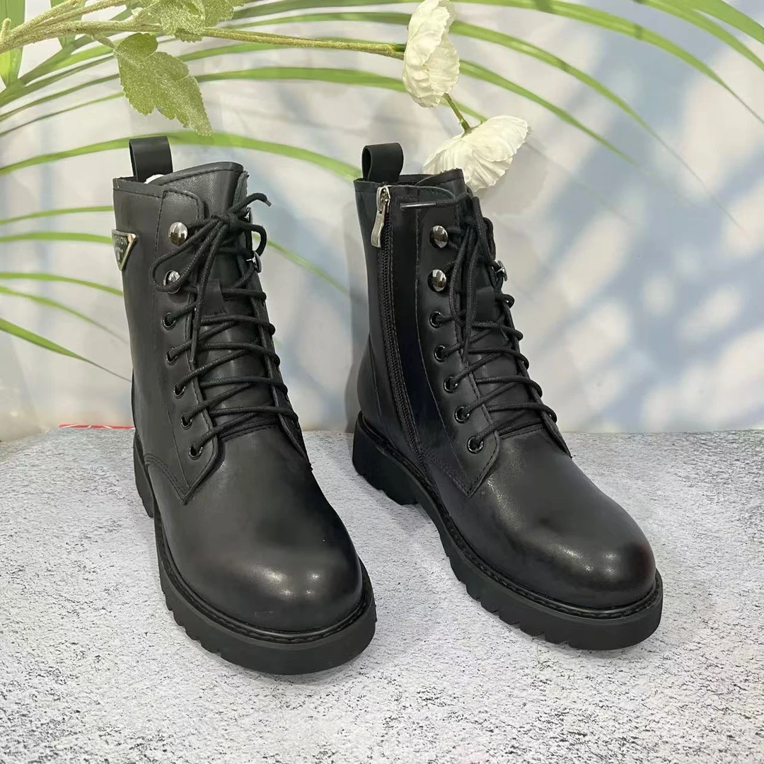 小强家女鞋 芽儿家百搭舒适女绒靴（Y129-10-2）（W31DYG20613-201)