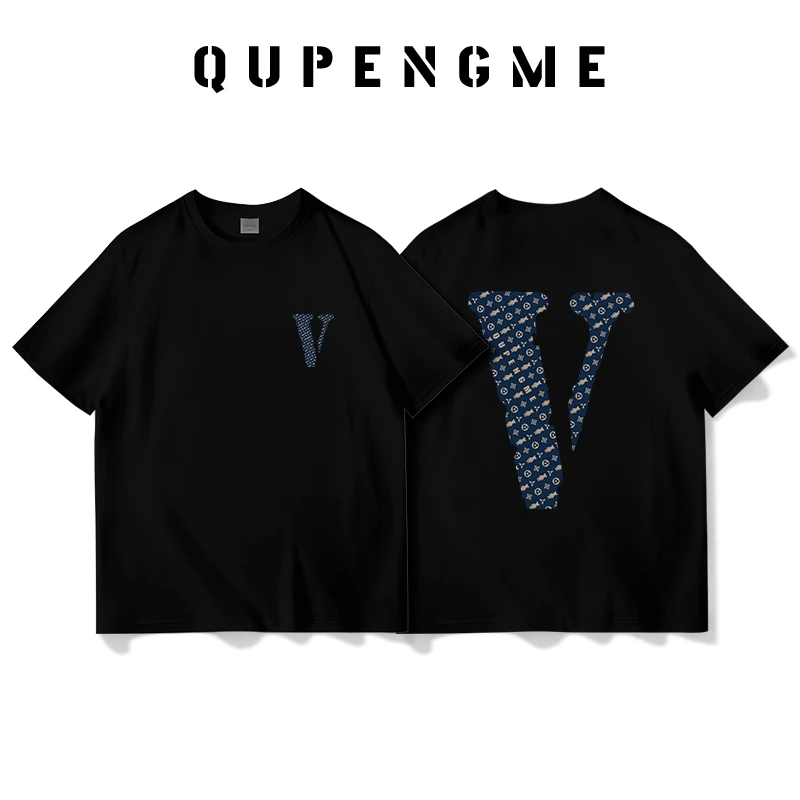 QUPENGME DS101 设计师版高端男女款纯棉T恤百搭时尚休闲