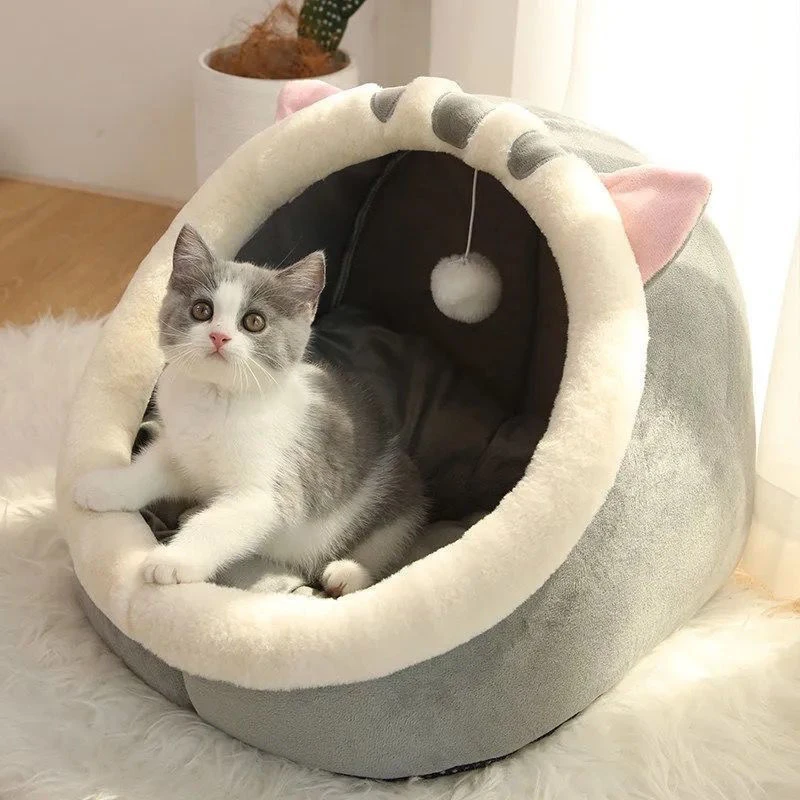 宠物四季保暖猫窝冬天猫咪窝狗狗窝四季通用用品封闭式猫床可拆洗