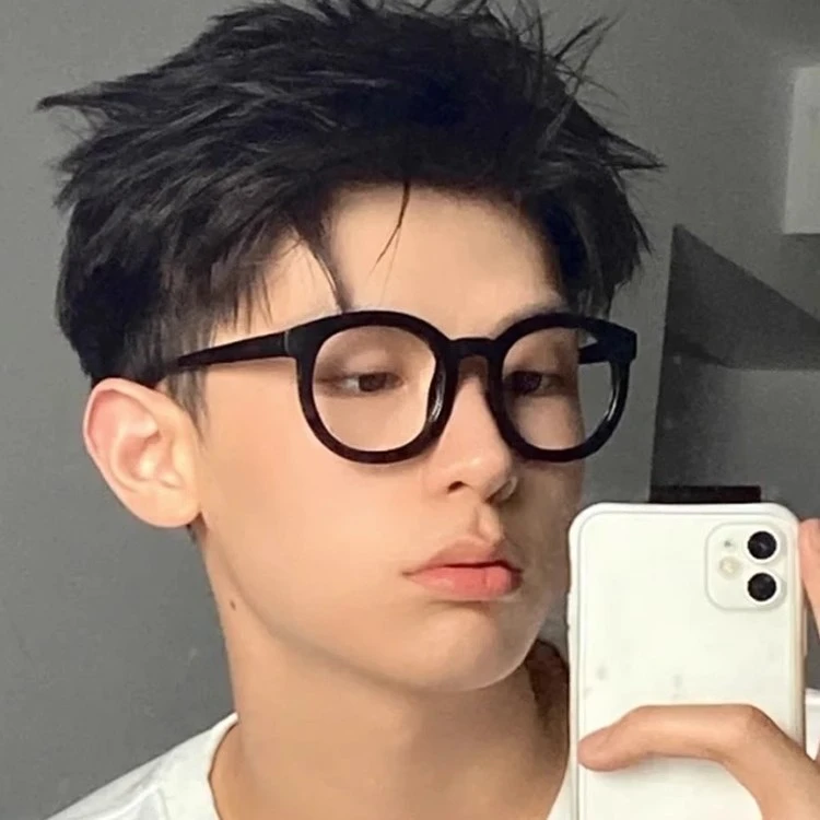 Schmonti/施蒙蒂黑框眼镜潮近视大框i男士防蓝光眼镜显瘦素颜神器