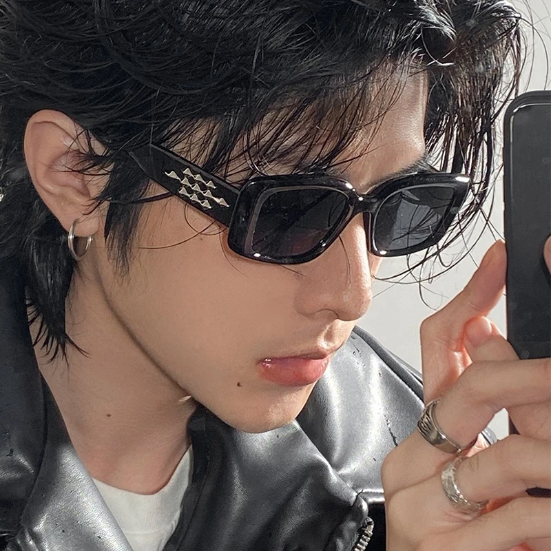 Schmonti/施蒙蒂墨镜男款美式长方形网红街拍痞帅高级感太阳眼镜