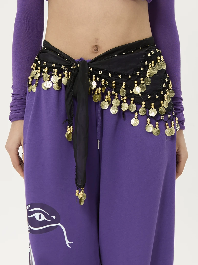 SUANS 爵士舞腰链臀巾异域亮片腰带配饰