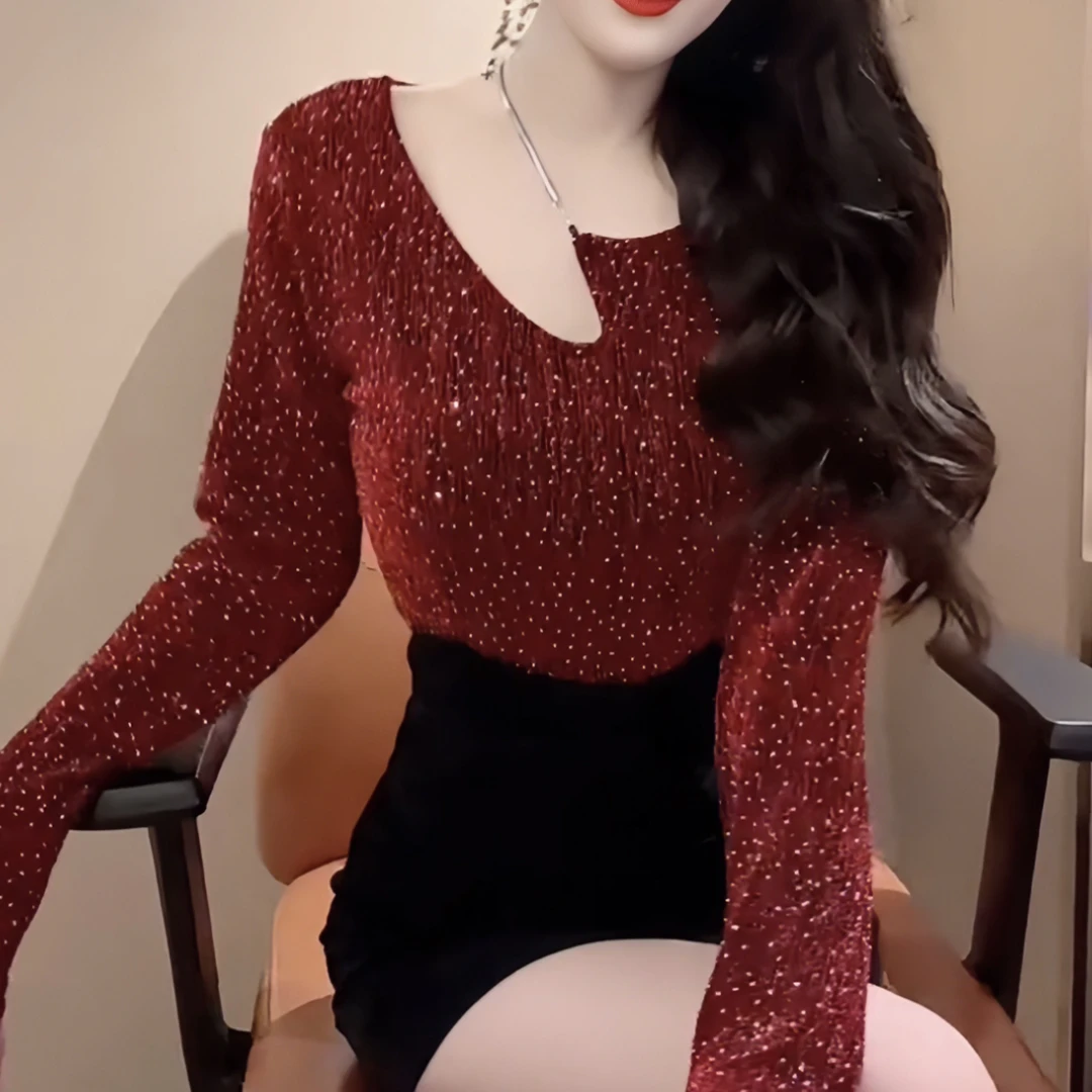 小众高级感打底衫上衣女2023年秋季新款韩版修身显瘦长袖t恤内搭