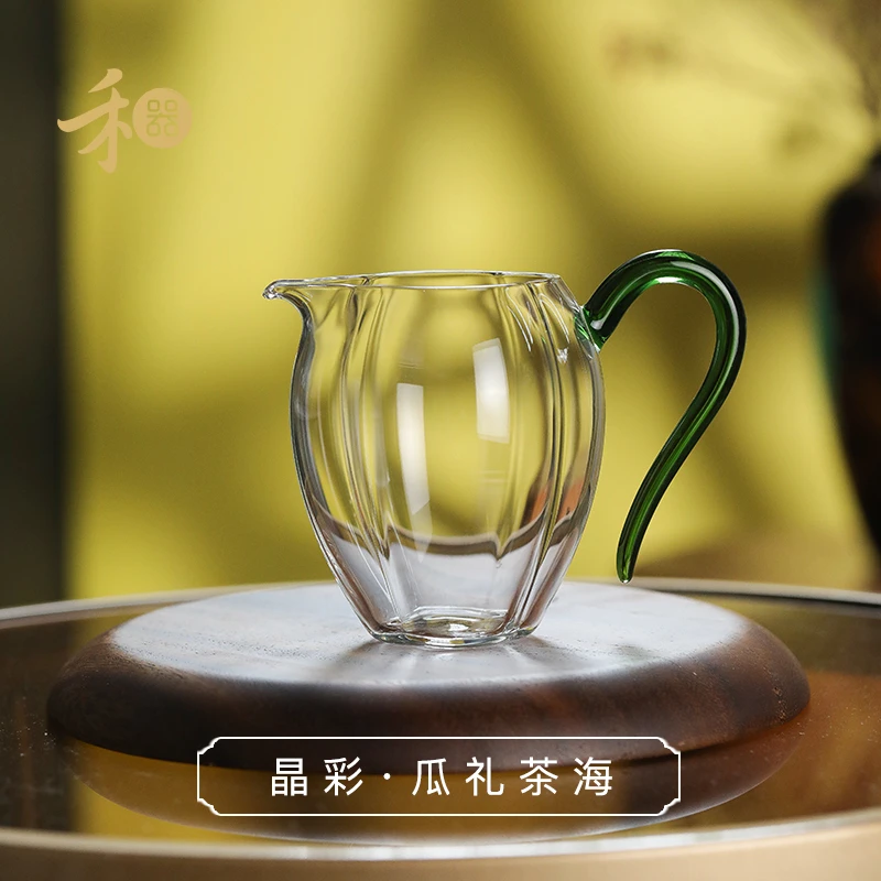 晶彩·瓜礼茶海 高硼硅 玻璃公道杯 建议容量：230ml