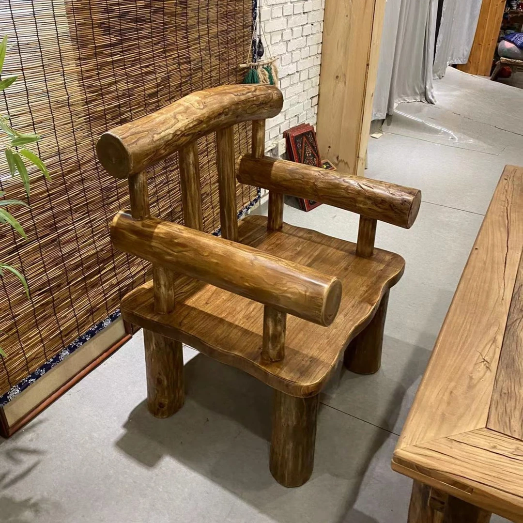 朴匠太师椅榆木主人椅家用民宿茶店纯手工咨询客服订制