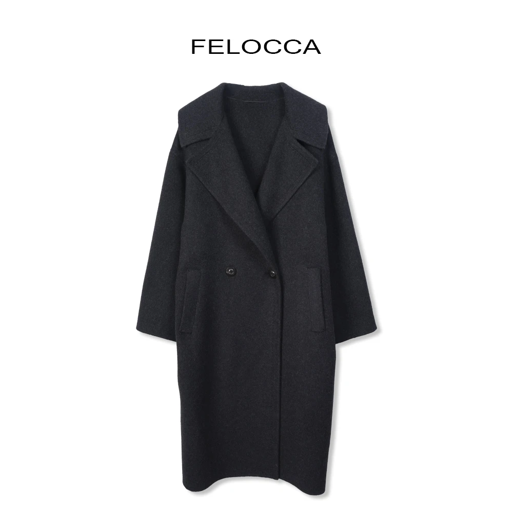 【FELOCCA】高定骆驼绒羊毛秋冬毛呢经典大衣  BA-038
