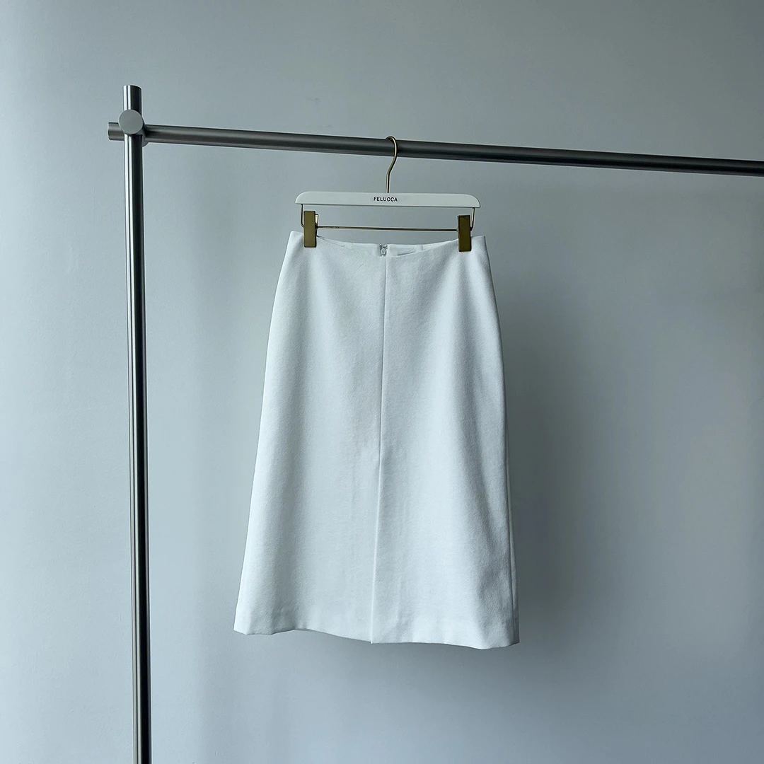 【FELOCCA】前开叉斜纹气质遮肉时尚A字半裙  CC2162