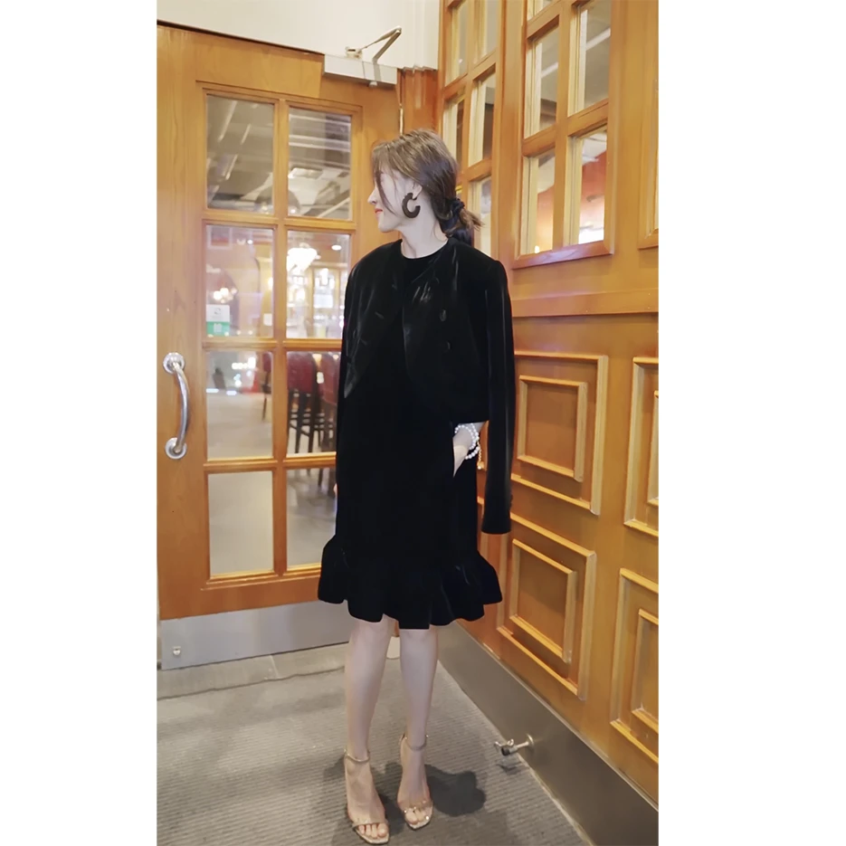 【FELOCCA】桑蚕丝时尚丝绒开衫   CC1713