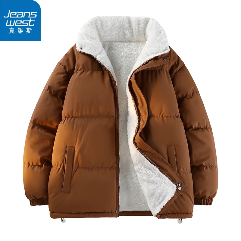 【真维斯】棉服2024冬季新款宽松保暖面包服外套男女加绒加厚棉衣