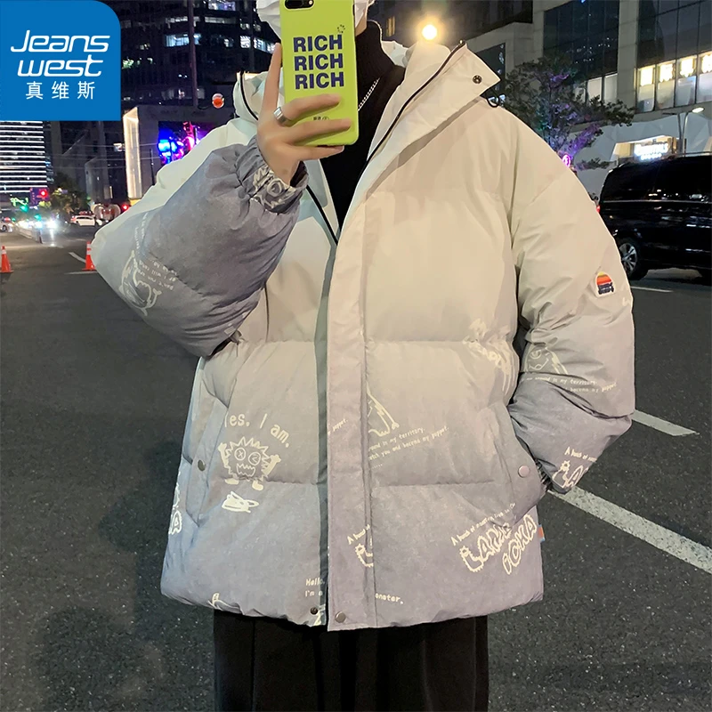 【真维斯】棉衣男女2024冬季休闲加厚棉服潮牌保暖面包棉袄宽松外套