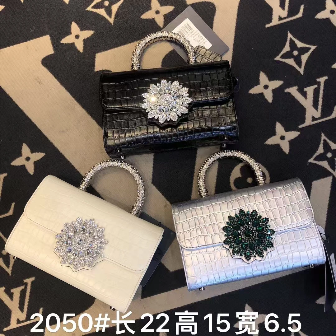 头层牛皮小方包轻奢晚宴旗袍礼服搭配手提斜挎