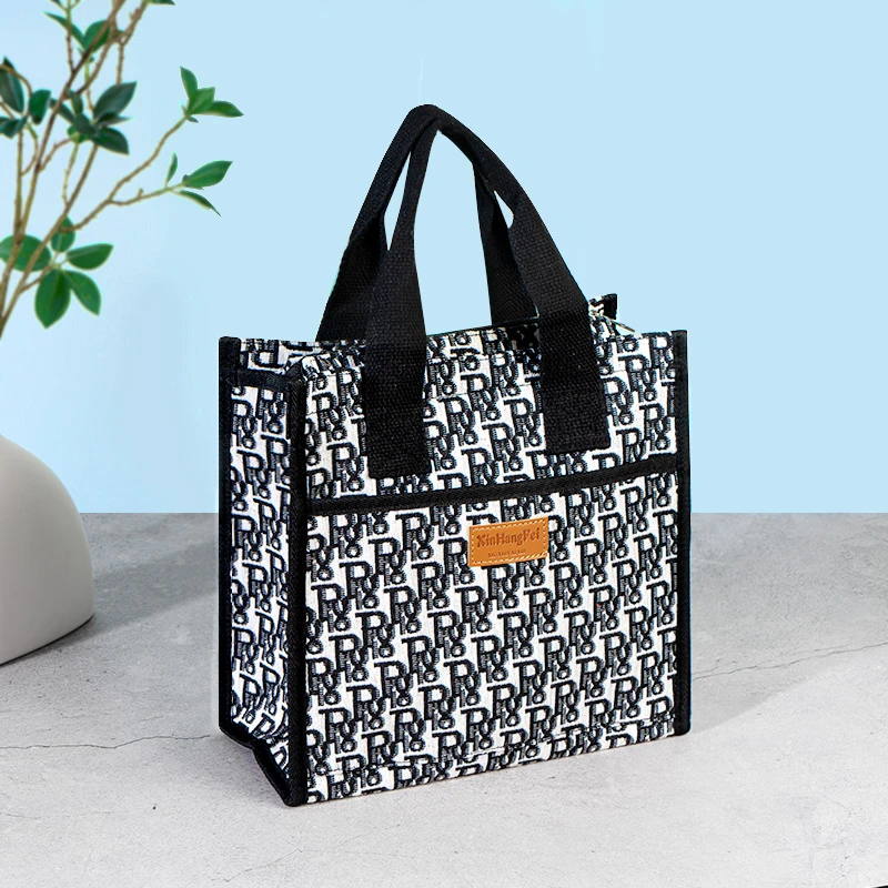 大容量手提袋饭盒袋手提包上班专用帆布妈咪包小拎包保温袋便当包