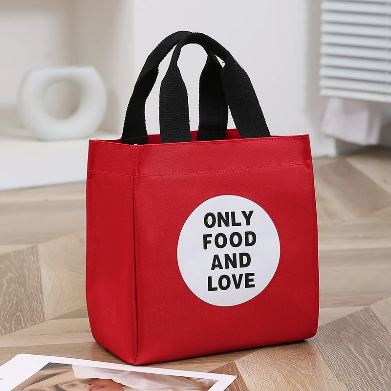 保温饭盒专用拉链大容量饭盒手提袋杂物上班上班族上班手提小布包