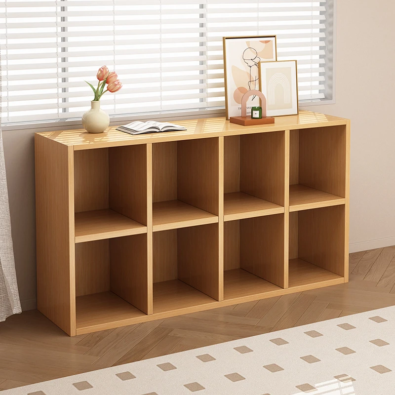 简易书架落地置物架多层客厅收纳柜家用柜子储物柜置物柜矮柜书柜