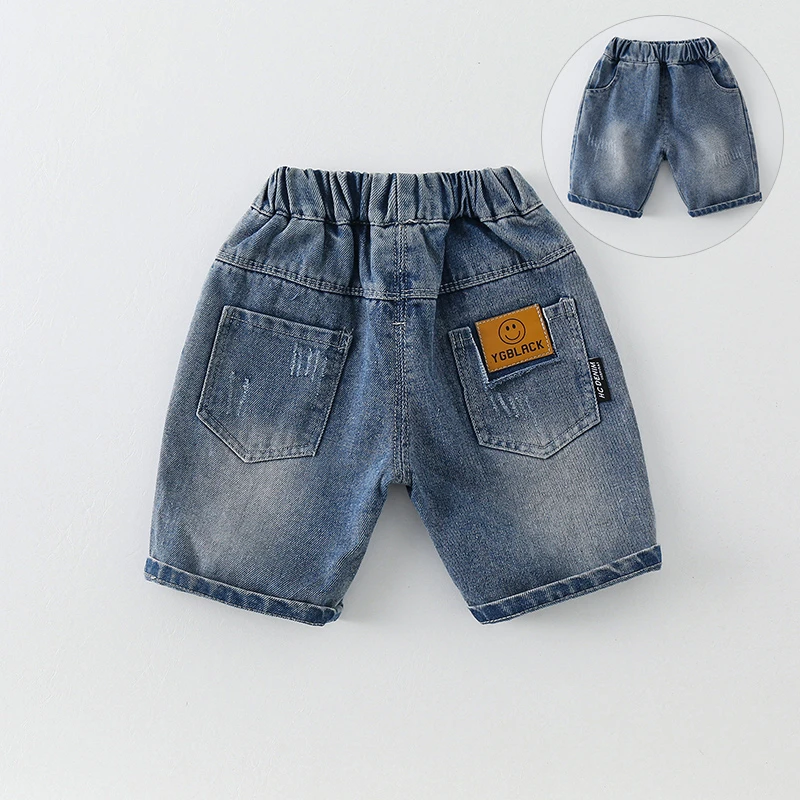 【工厂直发】男童牛仔短裤夏季2024新款儿童韩版洋气裤子AK147