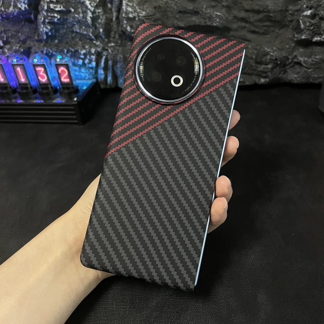 施卡特vivoxfold2手机壳碳纤维纹超薄磨砂xfold2保护壳折叠屏防摔