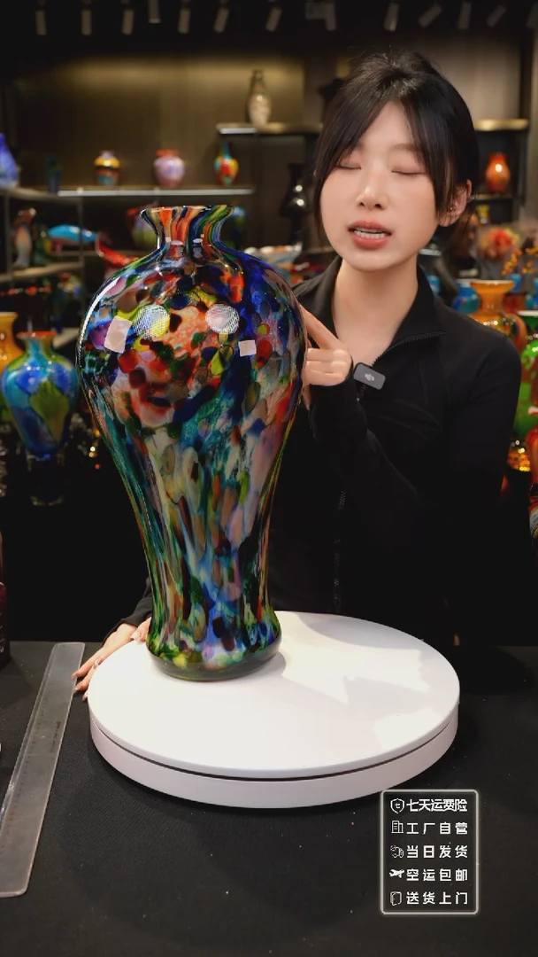 【闪购商品】非遗原创手作微瑕花器空运包邮