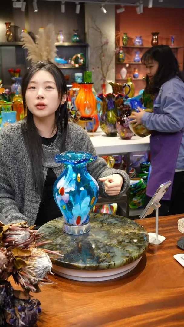 【闪购商品】手作精工花器一级色料,空运包邮,送货上门