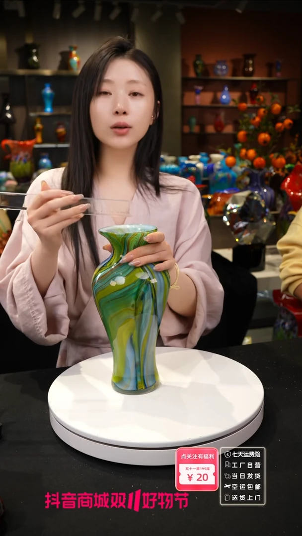 【闪购商品】非遗原创手作艺术摆件花瓶