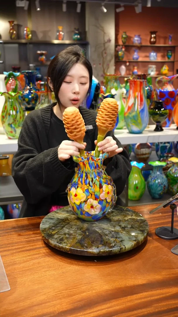 【闪购商品】手作精工花器一级色料，空运包邮，送货上门