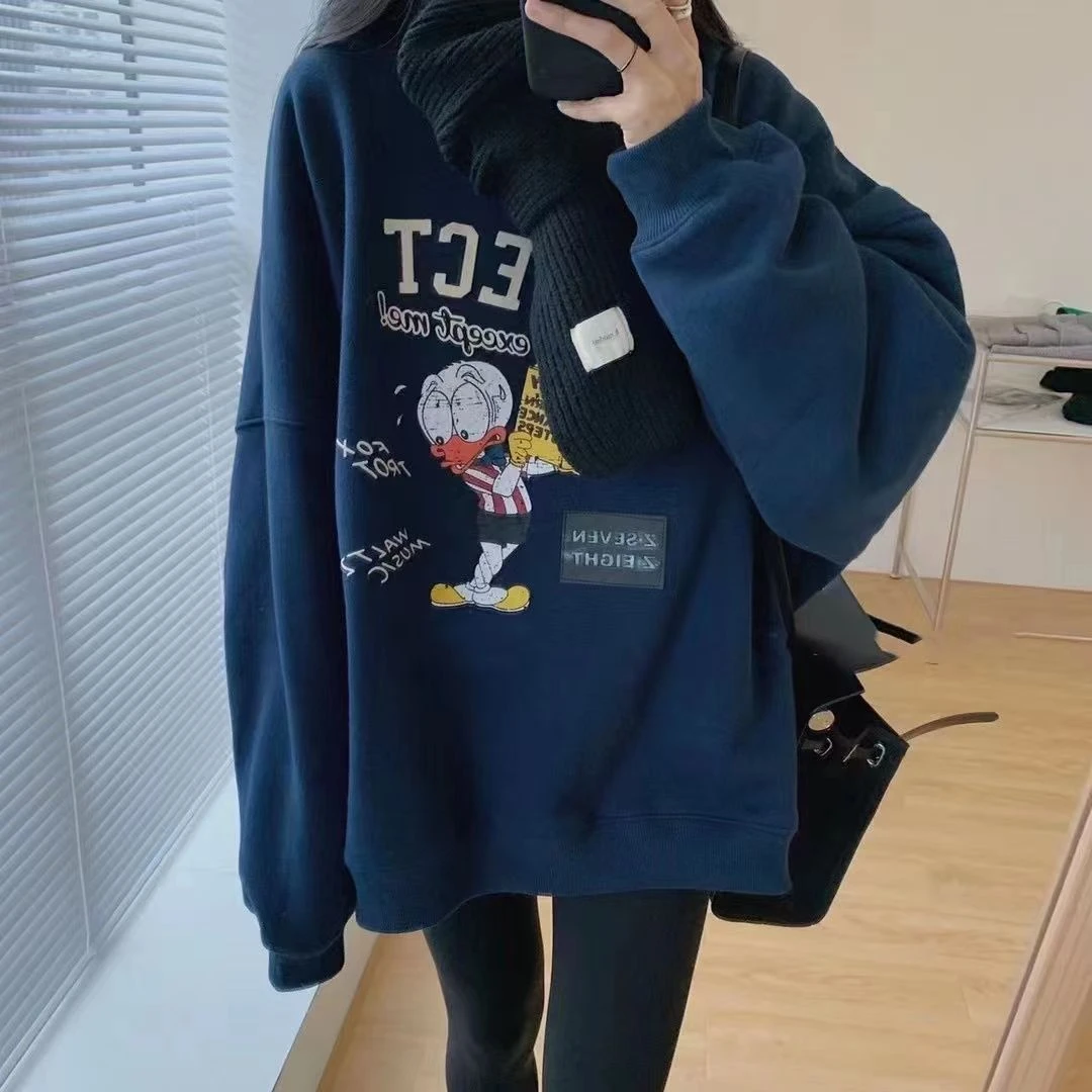 加绒/不加绒 哺乳上衣秋冬外穿休闲宽松卫衣辣妈款产后喂奶衣服潮