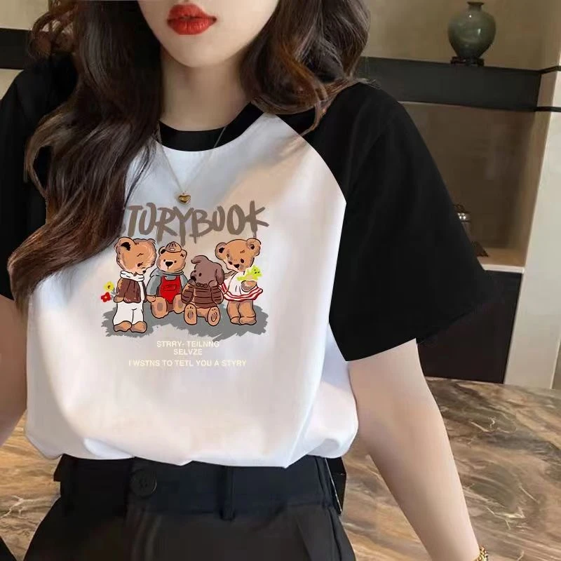 哺乳装撞色短袖t恤夏装中长款大码宽松上衣辣妈产后外穿喂奶衣服