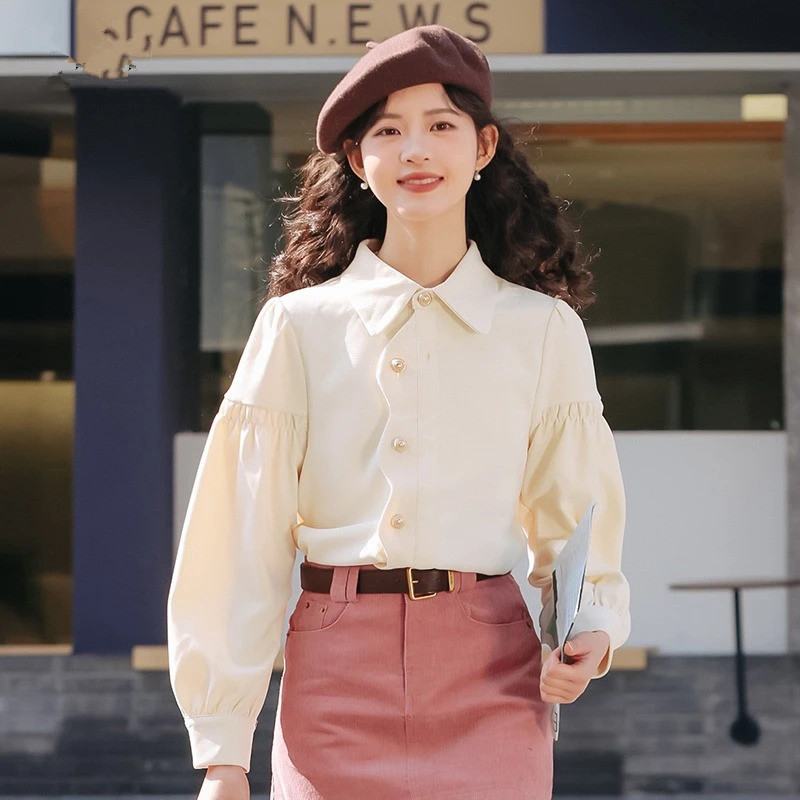 轻奢气质高级感衬衫女时尚秋冬2024新款女装衬衣复古港风上衣百搭