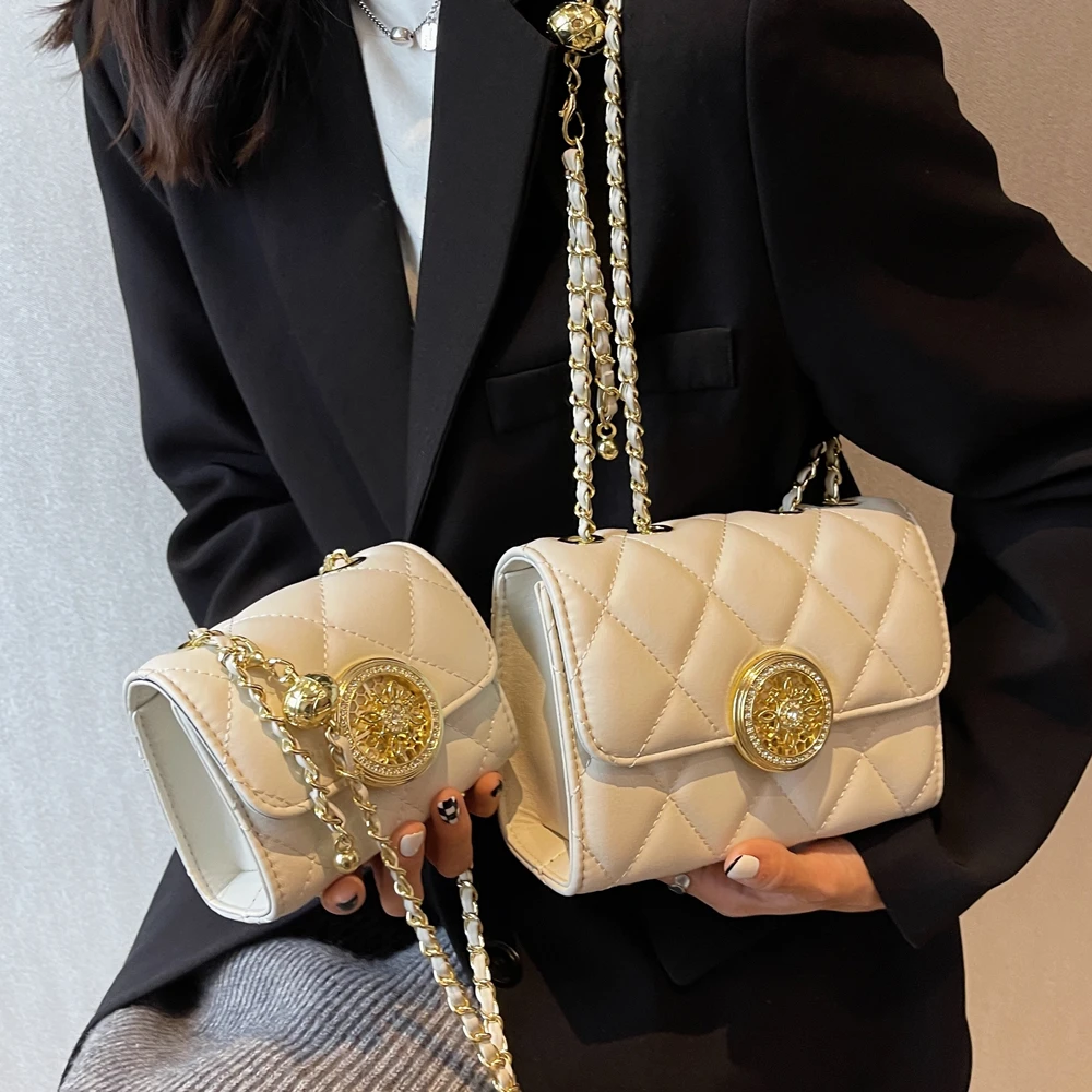 高级感小香迷你链条小包包女2024新款潮精致斜挎包百搭单肩小方包