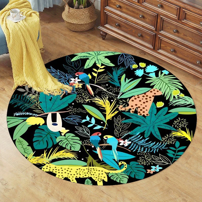 地垫卧室电脑椅吊篮圆形转椅客厅家用防滑衣帽间书房床边垫垫子